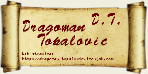Dragoman Topalović vizit kartica